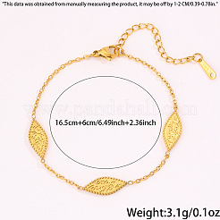 Gliederarmbänder aus 304 Edelstahl&nbsp;WG31B8D-01