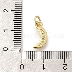Pendenti in zirconi cubici trasparenti in micro pavè di ottone&nbsp;KK-L225-015G
