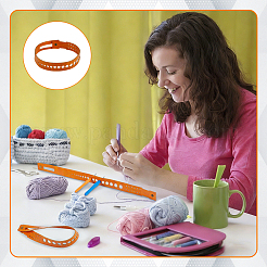 2 righello per punzonatura in pelle PU 7 in 1&nbsp;DIY-PH0038-15B