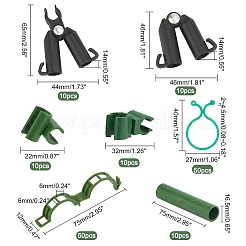 PP-Pflanzenfixierer & Schnallenklammern & Pflanzendrehklammern & beschichtete Pflanzenstäbe & A-Typ-Verbindungsstück & Verbinder&nbsp;DIY-NB0004-93