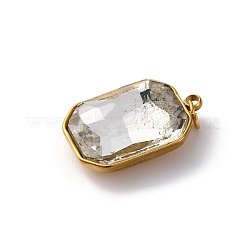 Pendenti in vetro sfaccettato in acciaio inossidabile 316&nbsp;STAS-K258-48G-02