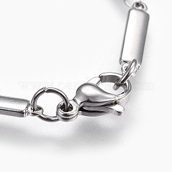 Bracciali a catena in acciaio inossidabile 304 anti-ossidazione&nbsp;BJEW-P239-04