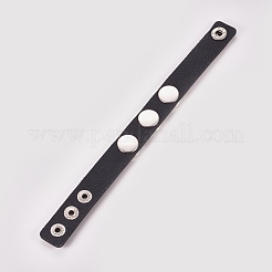 Bracelets de cordon imitation cuir&nbsp;BJEW-WH0009-05J