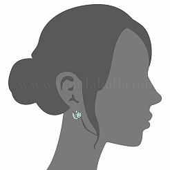 925 orecchini a monachella in argento sterling rodiato&nbsp;JE543B
