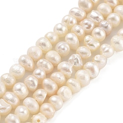 Brins de perles de culture d'eau douce naturelles&nbsp;PEAR-C003-07A