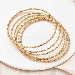 7 pulsera de acero inoxidable 304 para mujer.&nbsp;BJEW-C132-04G