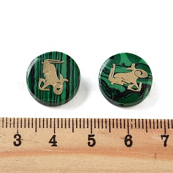 Perline di malachite sintetiche&nbsp;G-F775-D10