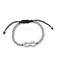 Bracciali a maglie infinite in acciaio inossidabile 304&nbsp;BJEW-F534-01P