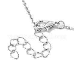 Collier avec pendentif lettre Mama en acier inoxydable 304 pour la fête des mères&nbsp;NJEW-JN04702-02