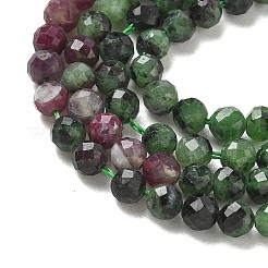 Colliers de perles de zoïsite en rubis naturel dégradé&nbsp;GG-CBA2E9C-A03-4mm