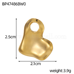 Colgantes de acero inoxidable 304 texturizados&nbsp;STAS-OY009-04G
