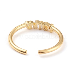 Bagues de manchette en laiton constellation/signe du zodiaque&nbsp;RJEW-J074-05G-A