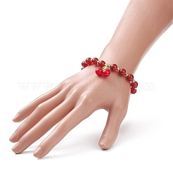 Bracciali con perline rotonde in pietre preziose naturali&nbsp;BJEW-JB09051