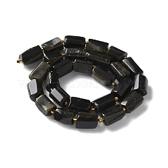 Natürliche goldenen Glanz Obsidian Perlen Stränge&nbsp;G-N327-06-40