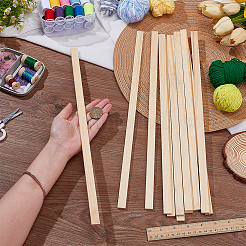 12 Stück Holz-Bastelstäbchen&nbsp;AJEW-BC0010-05B