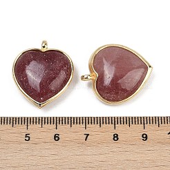 Natürliche Erdbeer-Quarz-Anhänger&nbsp;G-K347-10G-05