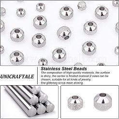40 pz 2 perline in acciaio inossidabile 304 testurizzate&nbsp;STAS-UN0037-81B