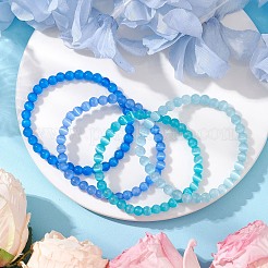 Bracelets stretch avec perles d'œil de chat&nbsp;BJEW-JB10968