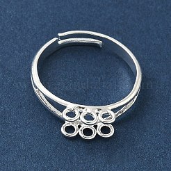 Verstellbare Fingerringhalterungen aus Messing zum Aufhängen von Anhängern&nbsp;KK-K414-03B-S