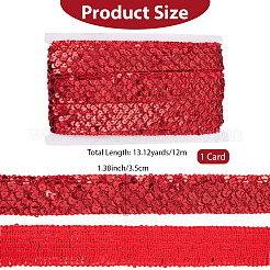 Polyester mit Spitzenbesatzband mit Pailletten&nbsp;OCOR-WH20073-01A