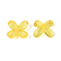 Tapas de abalorios de plástico transparente&nbsp;KY-N025-08