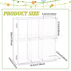 2-stöckige Vitrine für Minifiguren aus transparentem Acryl&nbsp;ODIS-WH0034-13
