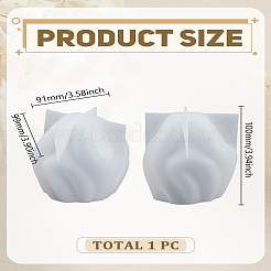 Moules à bougie en silicone bricolage&nbsp;DIY-WH0671-116B