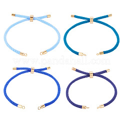 4 Stück 4 Farben Polyesterschnur Armbandherstellung&nbsp;MAK-TA0001-42