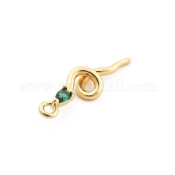 Pendentifs avec zircon cubiques à micro-pavés en laiton&nbsp;LS-KK-M321-01E-G03