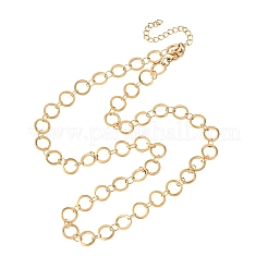 Collares de cadena con eslabones de anillo de acero inoxidable 304 de 8 mm&nbsp;NJEW-P343-01B-G
