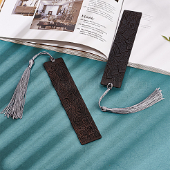 2pcs 2 Stil Blackwood Lesezeichen&nbsp;AJEW-PH0001-76-WH