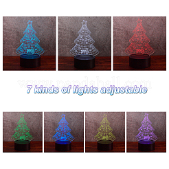 Lampe de visualisation créative acrylique 3d&nbsp;DJEW-WH0010-58