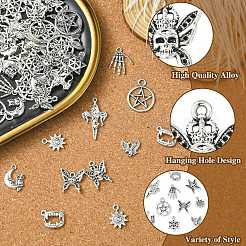 100 pz 10 stili pendenti in lega di stile tibetano&nbsp;TIBE-CJ0001-35