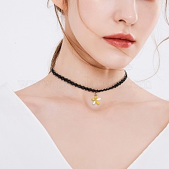 Pendente smaltati in lega&nbsp;ENAM-SZ0001-17G
