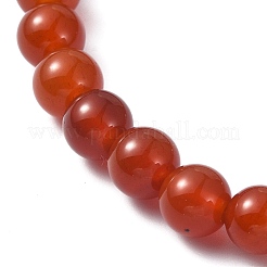 Natürliche Karneol-Stretch-Armbänder mit runden Perlen&nbsp;BJEW-JB09881-05