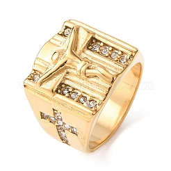 304 Edelstahl-Fingerringe mit breitem Band&nbsp;RJEW-F201-04G