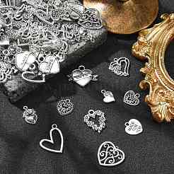100 pièces 10 styles pendentifs en alliage de style tibétain&nbsp;TIBEP-CJ0002-64