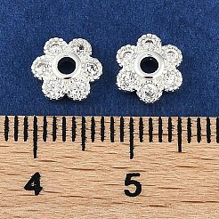 Tappi di perline in zirconia cubica trasparente micro pavé in ottone&nbsp;KK-I719-07S