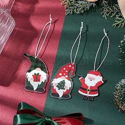 Ciondoli in acrilico di Babbo Natale e gnomo decorazione&nbsp;HJEW-JM02268