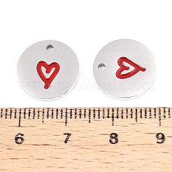 304 Edelstahl-Emaille-Anhänger&nbsp;STAS-T064-69P-01