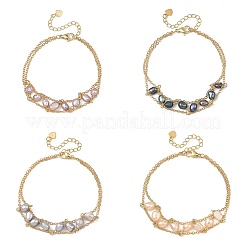 Braccialetti di catene portacavi in ottone&nbsp;BJEW-JB14220