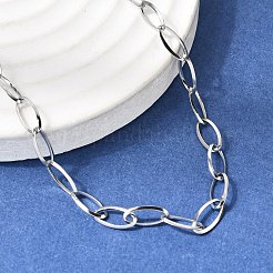 4.5 mm lange ovale Gliederketten aus Edelstahl 201 für Damen und Herren&nbsp;NJEW-K302-26P