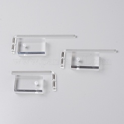 3 Stück L-förmige Ohrring-Ausstellungsständer-Sets aus Acryl&nbsp;EDIS-WH0011-03