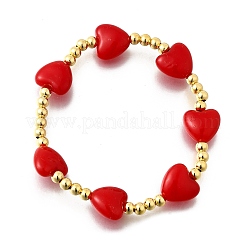Bracelets extensibles en perles d'imitation ABS pour la Saint-Valentin pour femmes&nbsp;BJEW-D317-08A-G