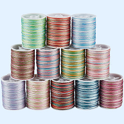 12 Rolle 12 Farben Polyesterschnur&nbsp;OCOR-CY0002-43A