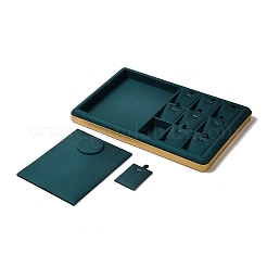 10-Slot-Präsentationsständer für Halskettenanhänger aus PU-Leder&nbsp;VBOX-C003-10A