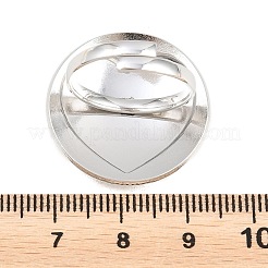 Anelli aperti con polsino in acciaio inossidabile 304&nbsp;RJEW-F202-02B-P