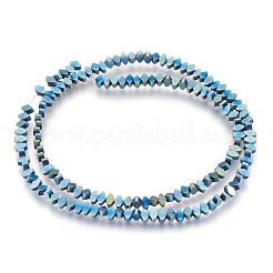 Electroplate non magnetici ematite sintetico fili di perline&nbsp;G-I208-18F-S