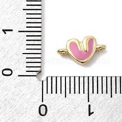 Pendentifs d'émail en laiton &nbsp;KK-P338-21G-04