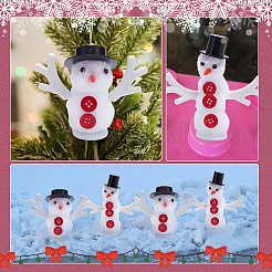 Kits de décorations de bonhomme de neige de Noël à faire soi-même&nbsp;DIY-SP0006-31